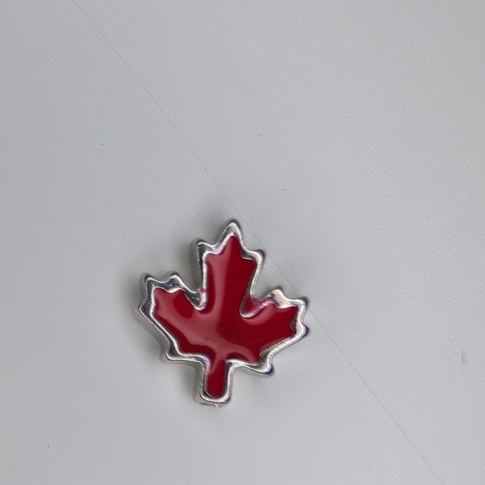 Origami Owl Red Maple Leaf Charm
